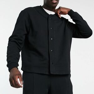 Men's Baseball Jersey Sweatshirt Button up